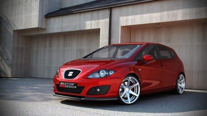 Frontlippe passend für Seat Leon MK2 FL schwarz Hochglanz