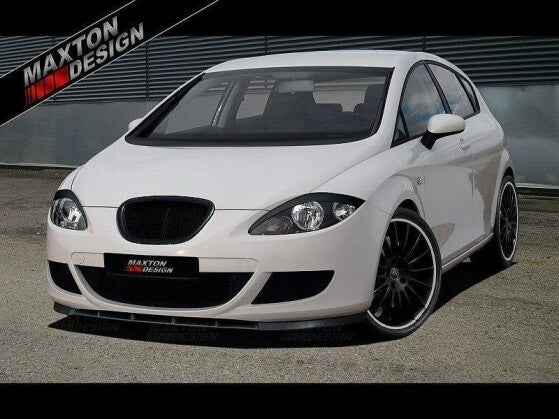 Frontlippe passend für Seat Leon MK2 (vor FL) schwarz Hochglanz