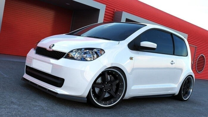 Frontlippe passend für Skoda Citigo schwarz Hochglanz