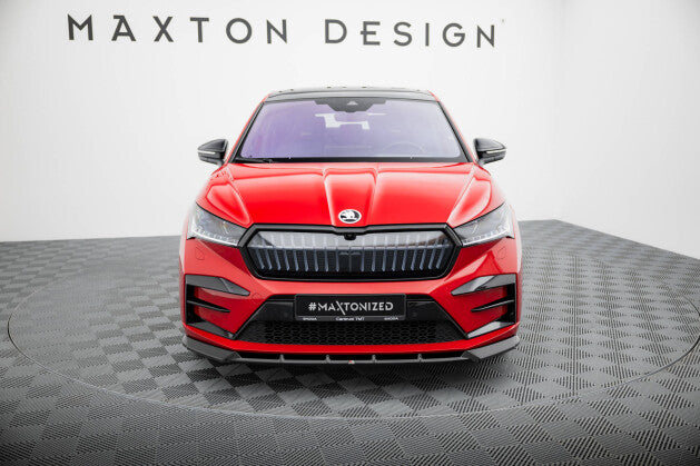 Frontlippe passend für Skoda Enyaq Coupe iV RS schwarz Hochglanz