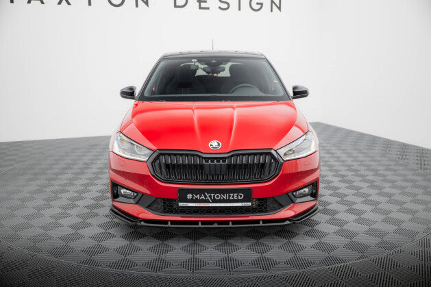 Frontlippe passend für Skoda Fabia Monte Carlo Mk4 schwarz Hochglanz