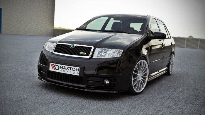 Frontlippe passend für Skoda Fabia RS Mk1 schwarz Hochglanz