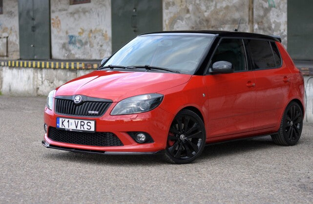 Frontlippe passend für Skoda Fabia RS Mk2 schwarz matt