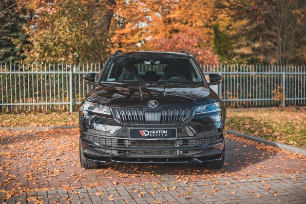 Frontlippe passend für Skoda Karoq Sportline schwarz Hochglanz