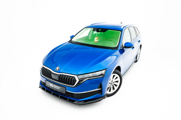 Frontlippe passend für Skoda Octavia Liftback / Combi Mk4 FL schwarz Hochglanz