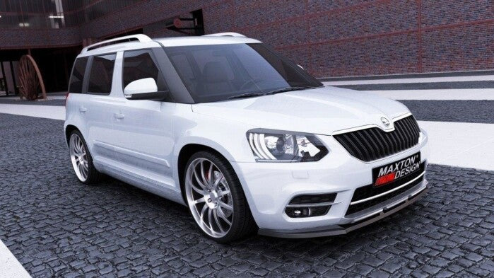 Frontlippe passend für Skoda Yeti CITY FL schwarz Hochglanz