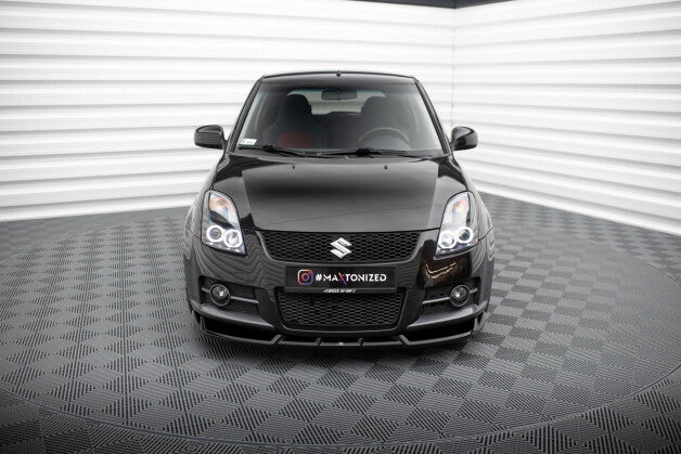 Frontlippe passend für Suzuki Swift Sport Mk4 schwarz Hochglanz