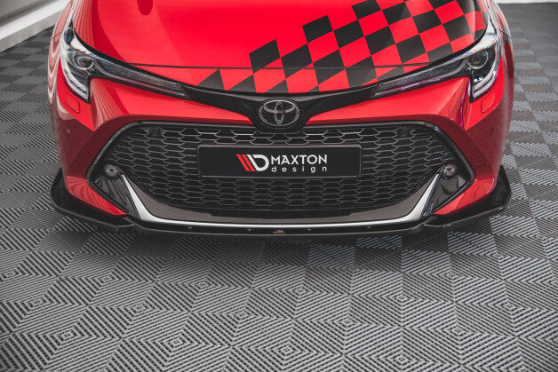 Frontlippe passend für Toyota Corolla GR Sport XII schwarz Hochglanz