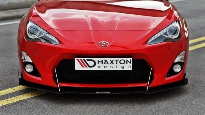 Frontlippe passend für Toyota GT86 mit Wings schwarz matt