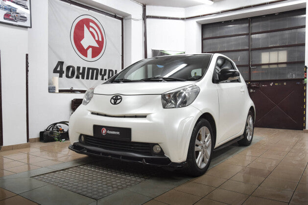 Frontlippe passend für Toyota IQ schwarz Hochglanz