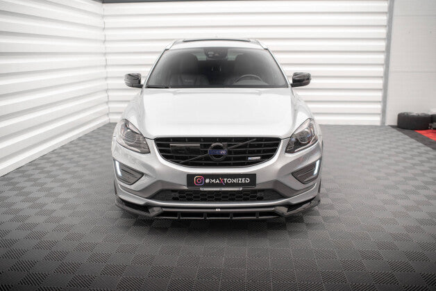 Frontlippe passend für Volvo XC60 R-Design Mk1 FL schwarz Hochglanz