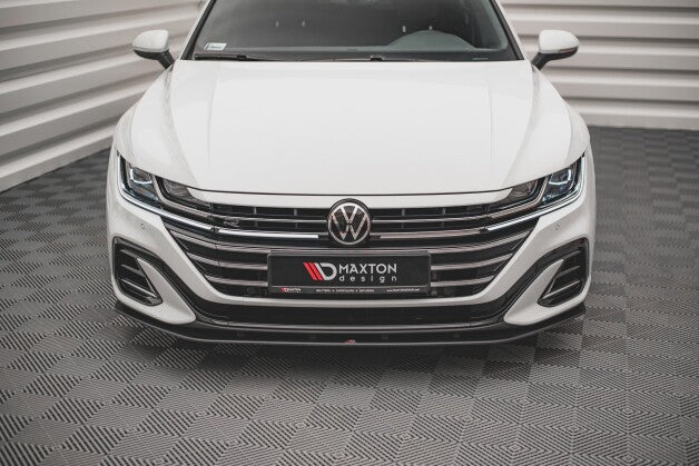 Frontlippe passend für VW Arteon Limousine / Shooting Brake R-Line Mk1 FL schwarz matt
