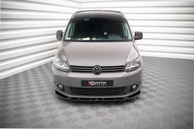 Frontlippe passend für VW Caddy Mk3 FL schwarz Hochglanz