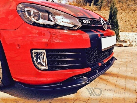 Frontlippe passend für VW Golf 6 GTI 35TH schwarz Hochglanz