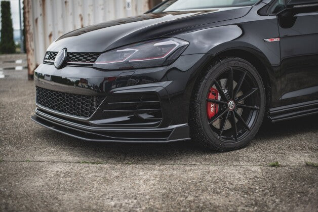 Frontlippe passend für VW Golf 7 GTI TCR roter Kern