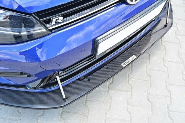 Frontlippe passend für VW Golf 7 R / R-Line FL schwarz matt
