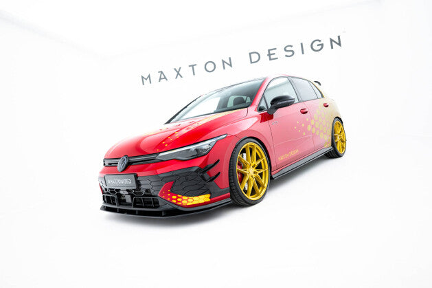 Frontlippe passend für VW Golf GTI Clubsport Mk8 FL roter Kern