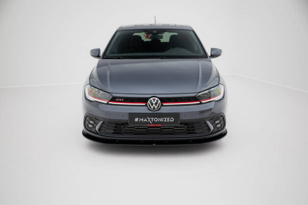 Frontlippe passend für VW Polo GTI Mk6 FL roter Kern
