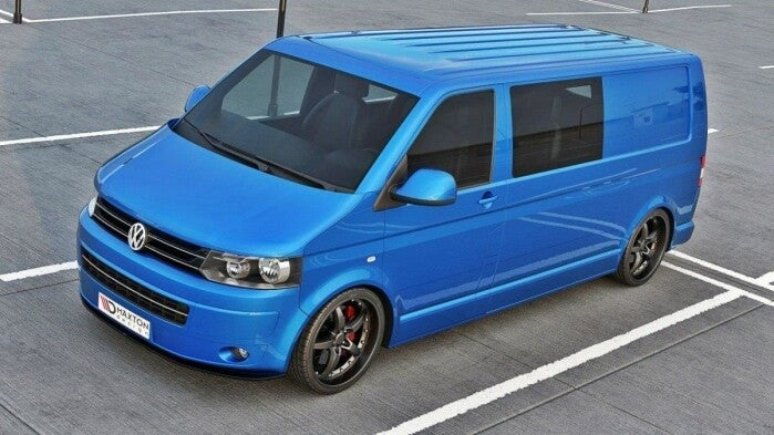 Frontlippe passend für VW T5 FL V.2 schwarz Hochglanz