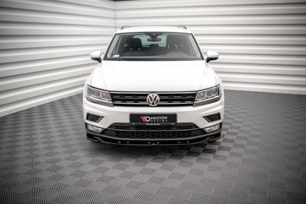 Frontlippe passend für VW Tiguan Mk2 schwarz Hochglanz