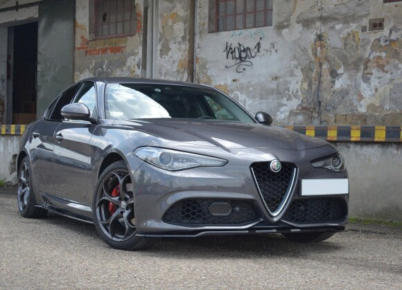 Frontlippe V.1 passend für Alfa Romeo GIULIA VELOCE schwarz Hochglanz