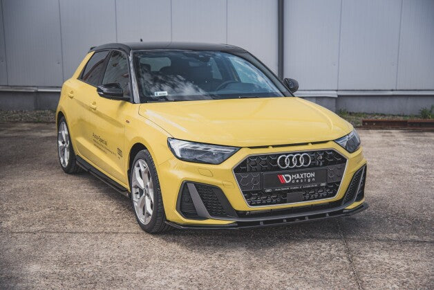 Frontlippe V.1 passend für Audi A1 S-Line GB schwarz Hochglanz