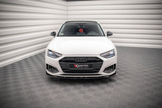 Frontlippe V.1 passend für Audi A4 B9 FL schwarz Hochglanz