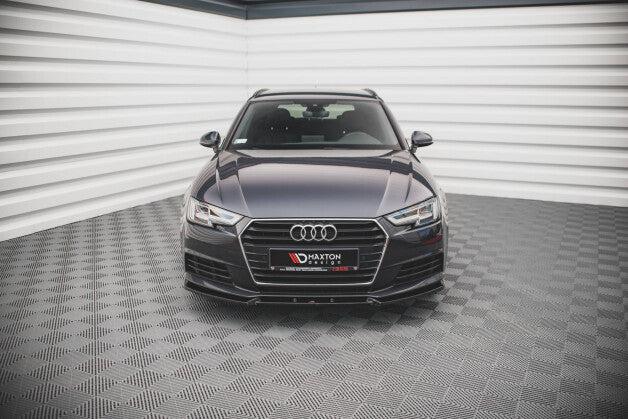 Frontlippe V.1 passend für Audi A4 B9 schwarz Hochglanz