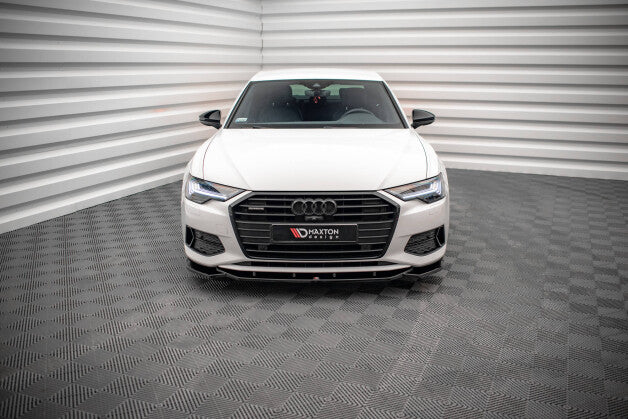 Frontlippe V.1 passend für Audi A6 C8 schwarz Hochglanz