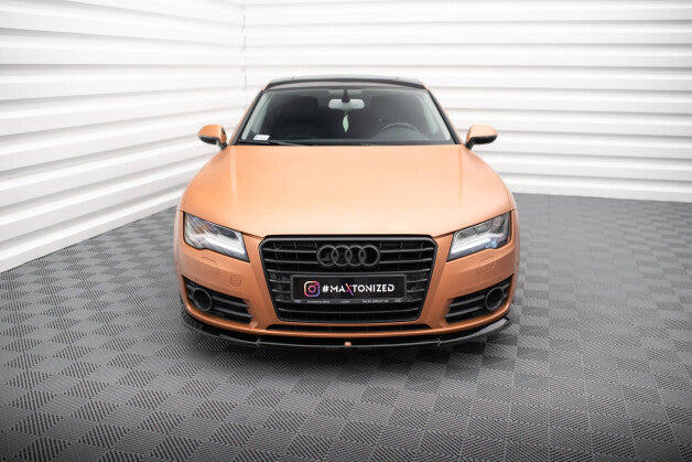 Frontlippe V.1 passend für Audi A7 C7 schwarz Hochglanz