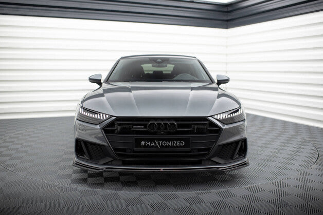 Frontlippe V.1 passend für Audi A7 S-Line C8 / S7 C8 / C8 FL / S7 FL schwarz Hochglanz
