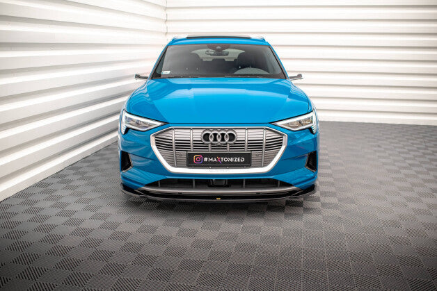 Frontlippe V.1 passend für Audi e-tron schwarz Hochglanz