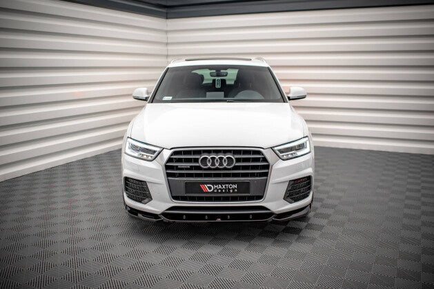 Frontlippe V.1 passend für Audi Q3 Sport 8U FL schwarz Hochglanz