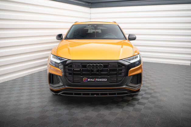 Frontlippe V.1 passend für Audi Q8 S-line / SQ8 Mk1 schwarz Hochglanz