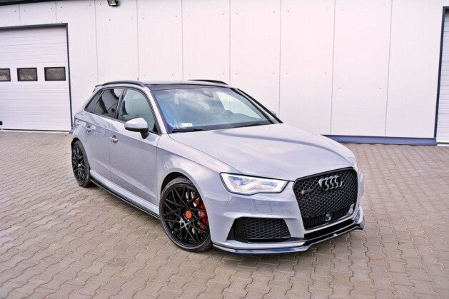 Frontlippe V.1 passend für Audi RS3 8V Sportback schwarz Hochglanz