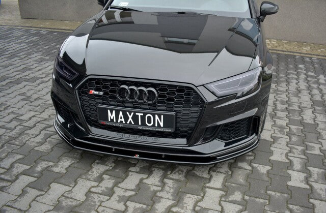 Frontlippe V.1 passend für Audi RS3 Sportback 8V FL schwarz Hochglanz