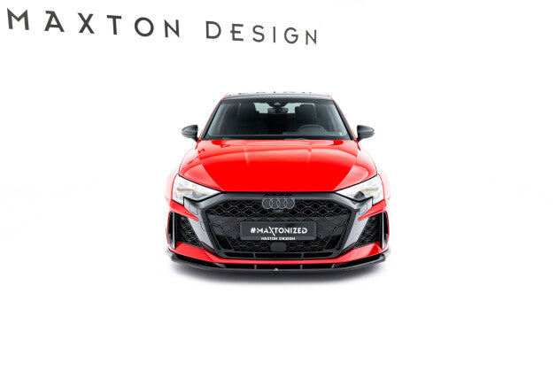 Frontlippe V.1 passend für Audi RS3 Sportback 8Y FL schwarz Hochglanz