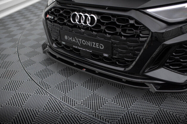 Frontlippe V.1 passend für Audi RS3 Sportback 8Y schwarz Hochglanz