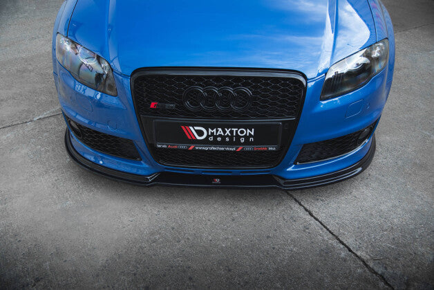 Frontlippe V.1 passend für Audi RS4 B7 schwarz Hochglanz