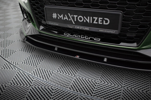 Frontlippe V.1 passend für Audi RS4 B9 schwarz Hochglanz
