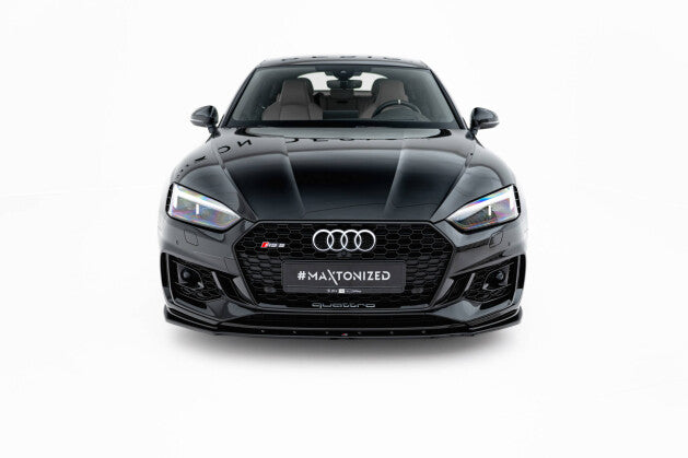 Frontlippe V.1 passend für Audi RS5 Coupe / Sportback F5 schwarz Hochglanz