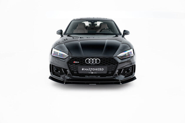 Frontlippe V.1 passend für Audi RS5 Coupe / Sportback F5 schwarz matt