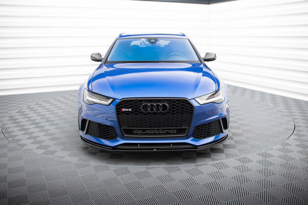 Frontlippe V.1 passend für Audi RS6 C7 / C7 FL schwarz Hochglanz