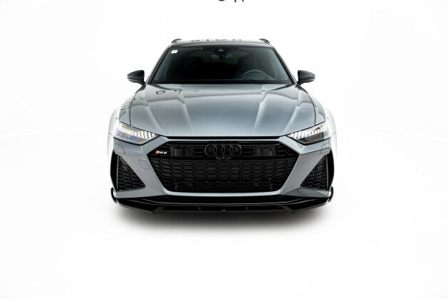Frontlippe V.1 passend für Audi RS6 C8 / C8 FL schwarz Hochglanz