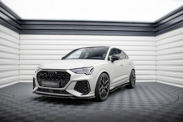 Frontlippe V.1 passend für Audi RSQ3 Sportback / SUV F3 schwarz Hochglanz