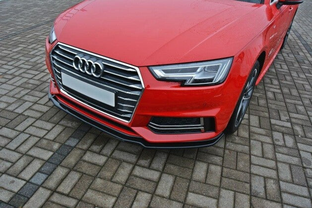 Frontlippe V.1 passend für Audi S4 / A4 S-Line B9 schwarz Hochglanz