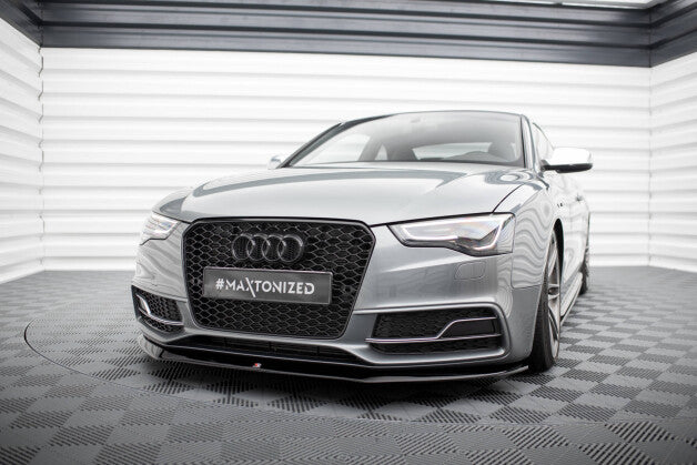 Frontlippe V.1 passend für Audi S5/A5 S-Line 8T FL schwarz Hochglanz