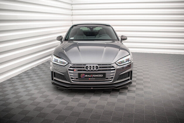Frontlippe V.1 passend für Audi S5 / A5 S-Line F5 Coupe / Sportback schwarz Hochglanz