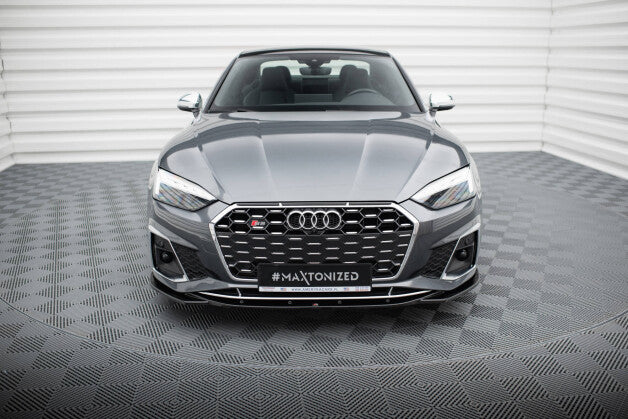 Frontlippe V.1 passend für Audi S5 / A5 S-Line F5 FL schwarz Hochglanz