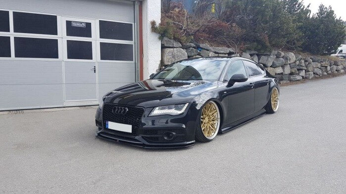 Frontlippe V.1 passend für Audi S7 / A7 S-Line C7 schwarz Hochglanz